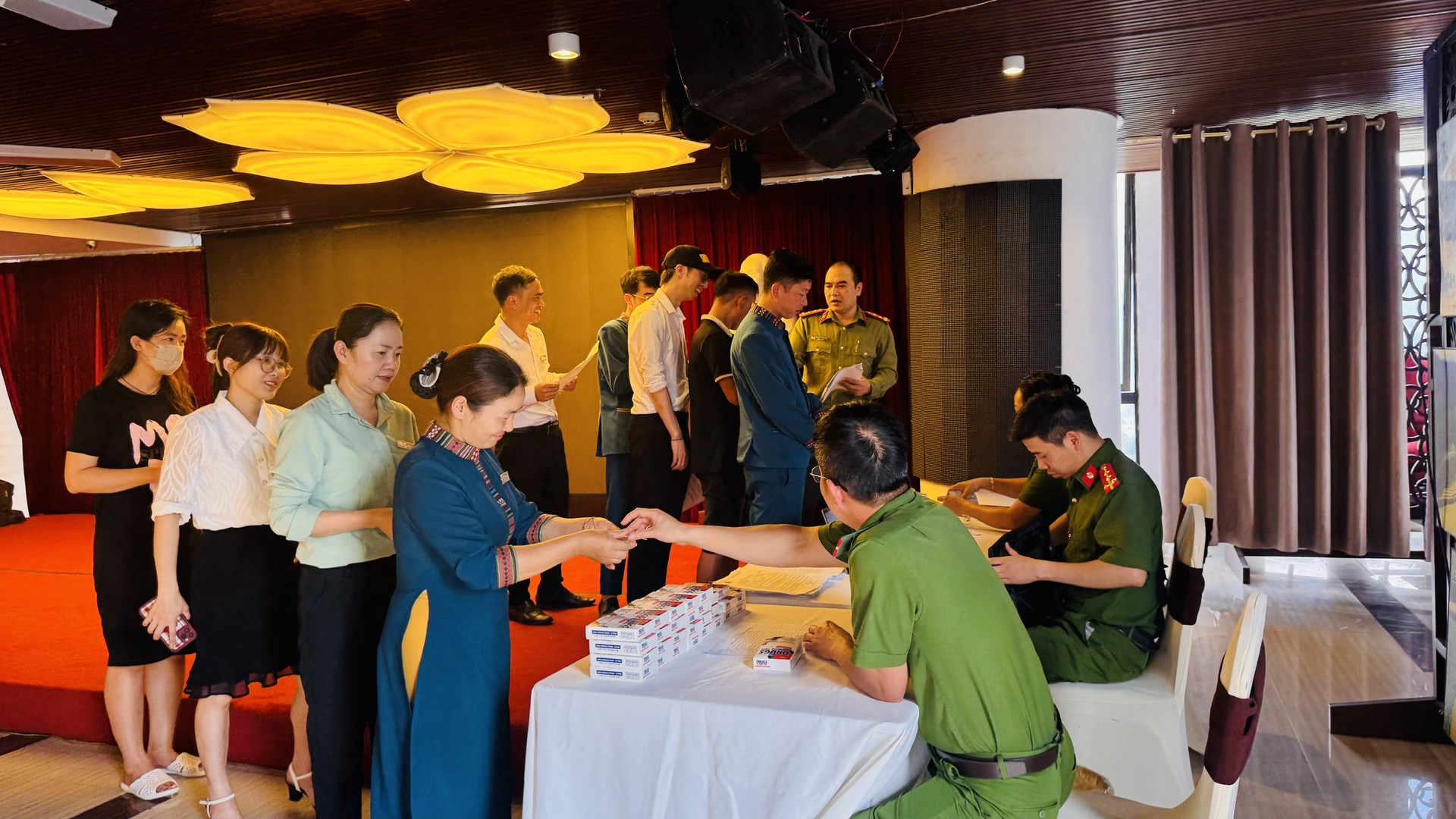 Drug testing at accommodation facilities
