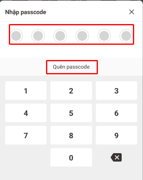 Passcode authentication