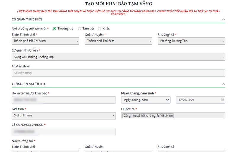 Fill form